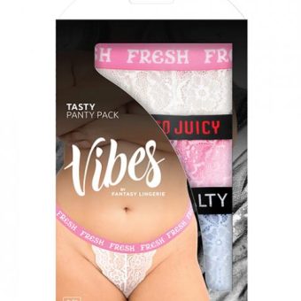 Vibes Tasty 3 Pack Thongs Assorted Colors Qn
