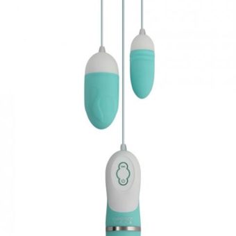 Gigaluv Dual Vibra Bullets 10 Functions Tiffany Blue