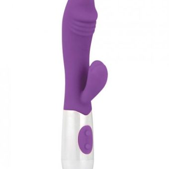 Gigaluv Twin Bliss Buzz Purple Rabbit Style Vibrator