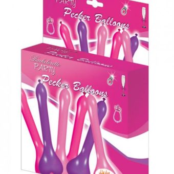 Pecker Balloons Assorted Colors Box Of 6