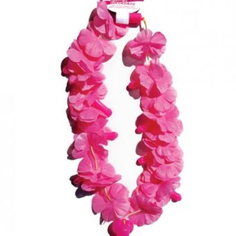 Pink Light Up Flower Pecker Necklace