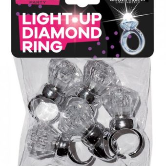 Light Up Diamond Ring - Pack Of 5