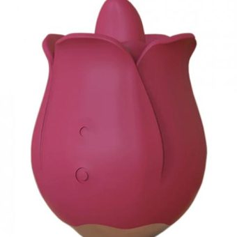 Teresa The Rose Toy W/ Tongue Vibrator - Red