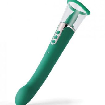 Succion Sucking G-spot Vibrator - 3 Function Green