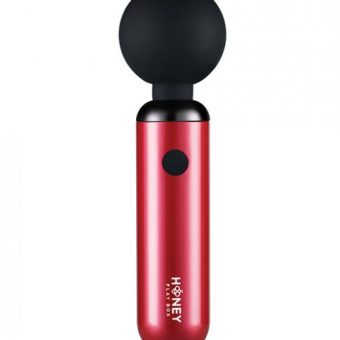 Pomi Wand Clit Tease Vibrating Wand - Deep Rose