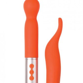 The Naughty Collection Interchangeable Heads Vibrator - Coral Bundle