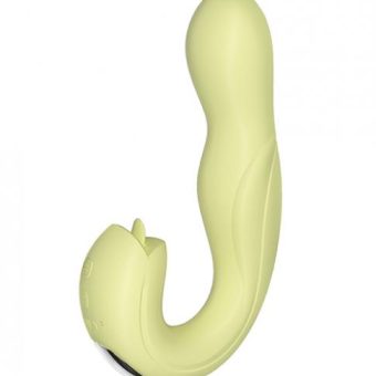 Joi Rotating Head G-spot Vibrator & Clit Licker - Yellow