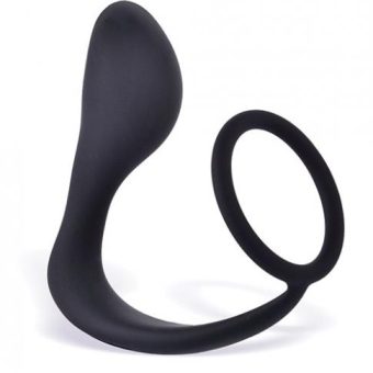 P-Zone Ring Prostate Massager & Cock Ring Black