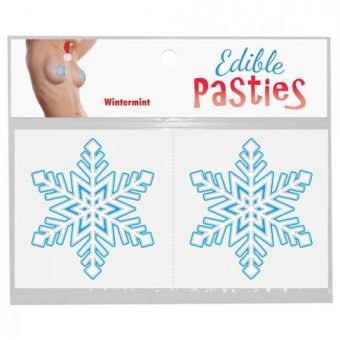 Edible Body Pasties Wintermint Snowflake