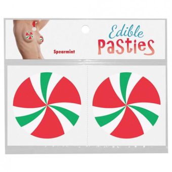 Edible Body Pasties Spearmint Candy Swirls