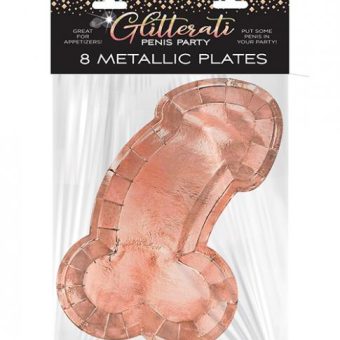 Glitterati Penis Plates - Rose Gold