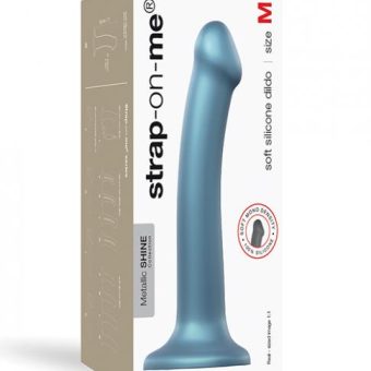 Strap On Me Flexible Dildo - Metallic Blue