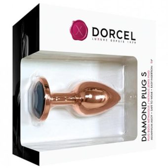 Dorcel Aluminium Bejeweled Diamond Plug - Rose Gold Small