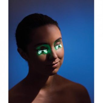 Lazer Cut Glow in the Dark Floral Eyelashes