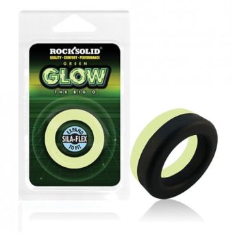 Rock Solid Glow In The Dark  Big O Ring - Black/green