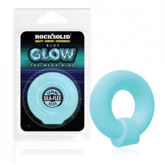 Rock Solid Glow In The Dark Mega Ring - Blue