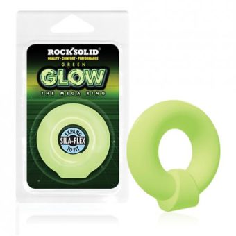 Rock Solid Glow In The Dark Mega Ring - Green