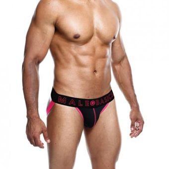 Male Basics Neon Jockstrap Coral Sm