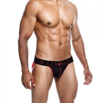Male Basics Neon Jockstrap Red Sm