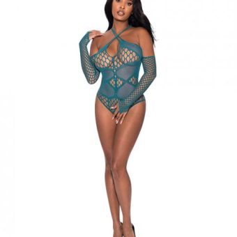 Seamless Long Sleeve Teddy Turquoise O/s