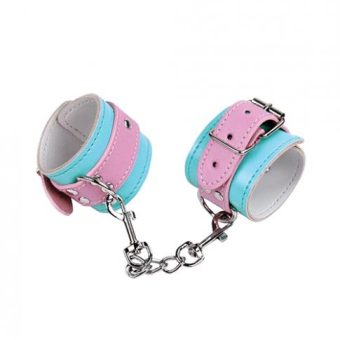 Nobu Fetish Handcuffs - Pink/blue