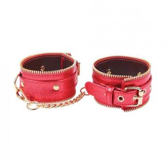 Nobu Fetish Handcuffs - Red/gold