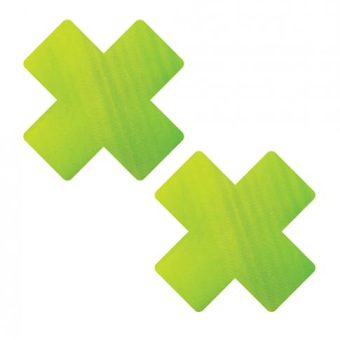 Neva Nude Chameleon Color Changing X Factor Pasties - Green/yellow