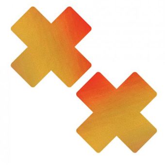 Neva Nude Chameleon Color Changing X Factor Pasties - Orange/yellow