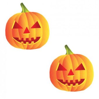 Neva Nude Black Light Pumpkin Pasties - Orange O/s
