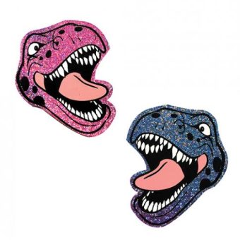 Neva Nude Black Light  Dinosaur Pasties - Pink & Blue O/s