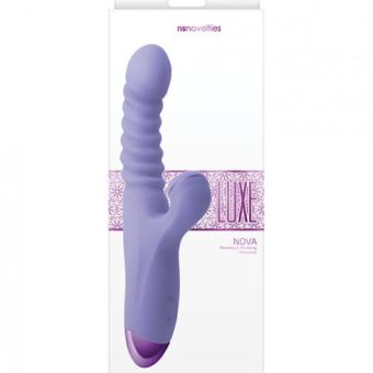 Luxe Nova Thrusting & Throbbing Stimulator - Purple