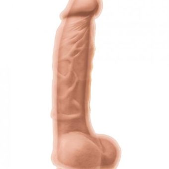 Colours Dual Density 5 inches Dildo Beige