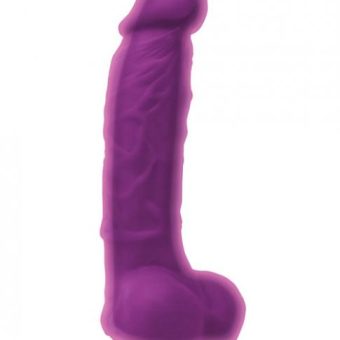Colours Dual Density 5 inches Purple Dildo