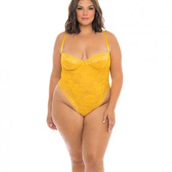 Lexi High Leg Lace Teddy Gold Fusion 3x