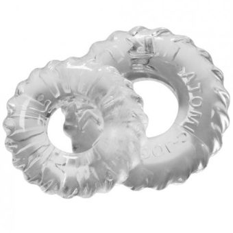 Oxballs Truckt Cock & Ball Ring Clear 2 Pack