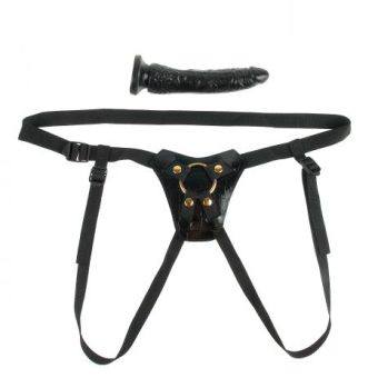 Fetish Fantasy Gold Designer Strap On with Dildo Black