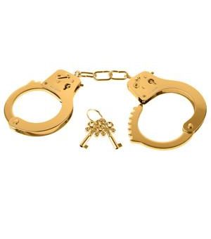 Fetish Fantasy Gold Metal Cuffs Gold