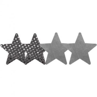 Dark Angel Stars Silver Pack Of 2 Pairs