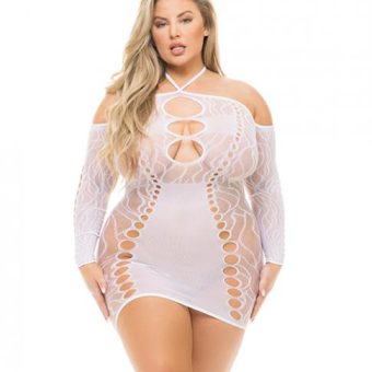 Pink Lipstick Animal Inside Dress White Qn