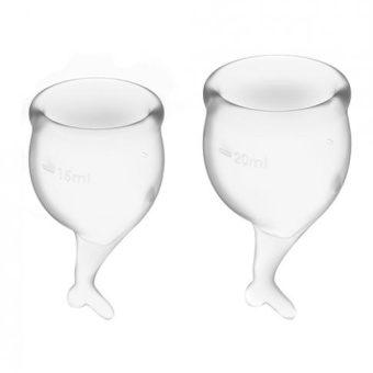 Satisfyer Feel Secure Menstrual Cup - Transparent
