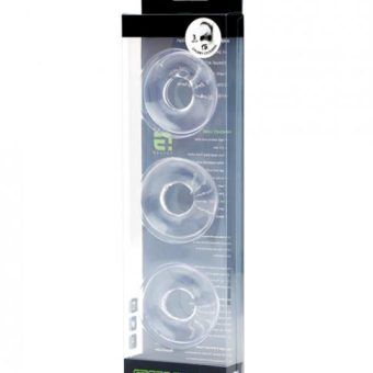 Sport Fucker Chubby Cockring Pack Of 3 - Clear