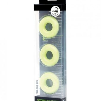 Sport Fucker Chubby Cockring Pack Of 3 - Glow