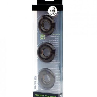 Sport Fucker Chubby Cockring Pack Of 3 - Smoke