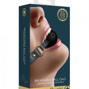 Shots Ouch Halo Breathable Ball Gag - Green