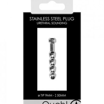 Shots Ouch 9mm Urethral Sounding Metal Plug