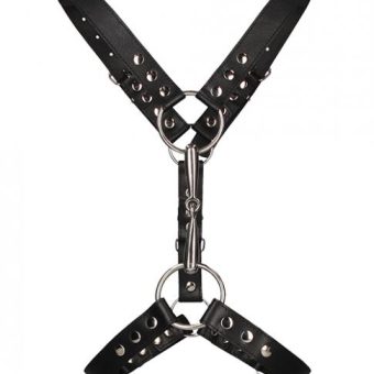 Shots Uomo Men's Harness W/metal Bit - Black