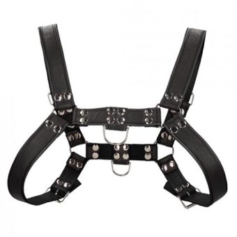 Shots Uomo Chest Bulldog Harness Small/medium - Black