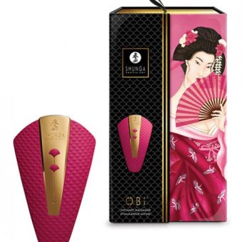 Shunga Obi Intimate Massager - Raspberry