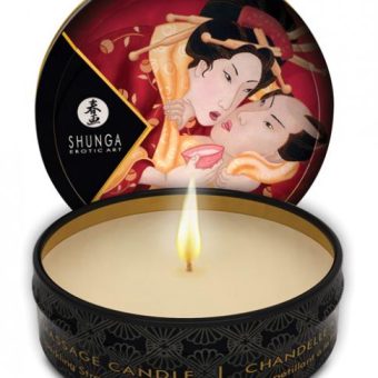 Shunga Romance Mini Massage Candle Strawberry Wine 1oz