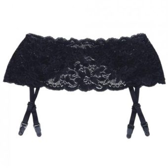 Stretch Lace Garterbelt, Garters Black O/S